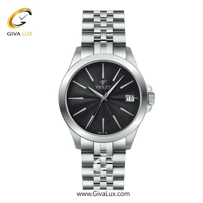 ساعت مچی اورجینال مردانه ویولت VIOLET نقره ای | نقره ای| مشکی| کد رفرنس 0591